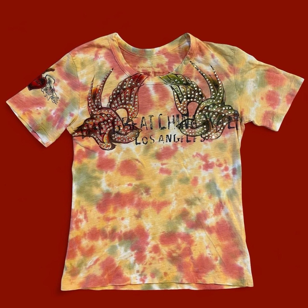 The Great China Wall Los Angeles Tie Dye Swarovski T-Shirt
